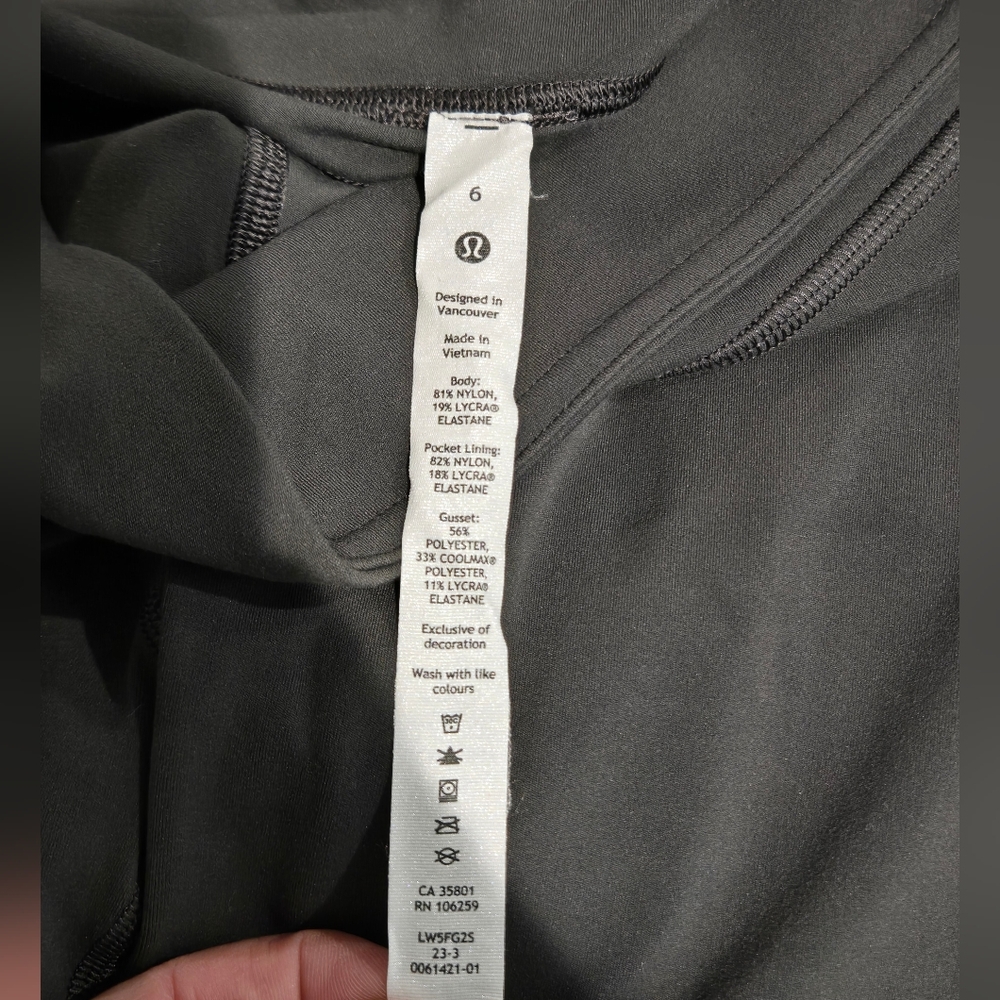 Lululemon Athletica Groove Nulu Super High-Rise Grey Flare Pant Size 6 - Picture 7 of 12